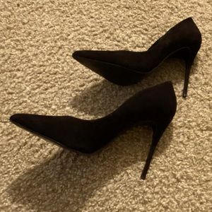 Black Suede Steve Madden Heel sz 10
